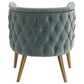 Uttermost Haider Accent Chair in Slate Blue Velvet, , large