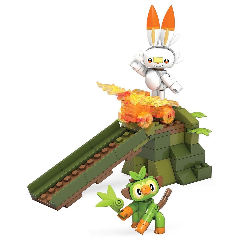 Mega Construx Pokemon Battle Grookey vs. Scorbunny Building Set, , large