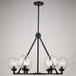 Vaxcel Lander 6-Light Chandelier in Matte Black, , large