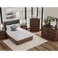 Millenium Dilenno Queen Panel Bed in Dark Brown with USB Ports, , large