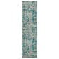 Dalyn Rug Company Brisbane Abstract 2"3" x 7"6" Teal Runner, , large