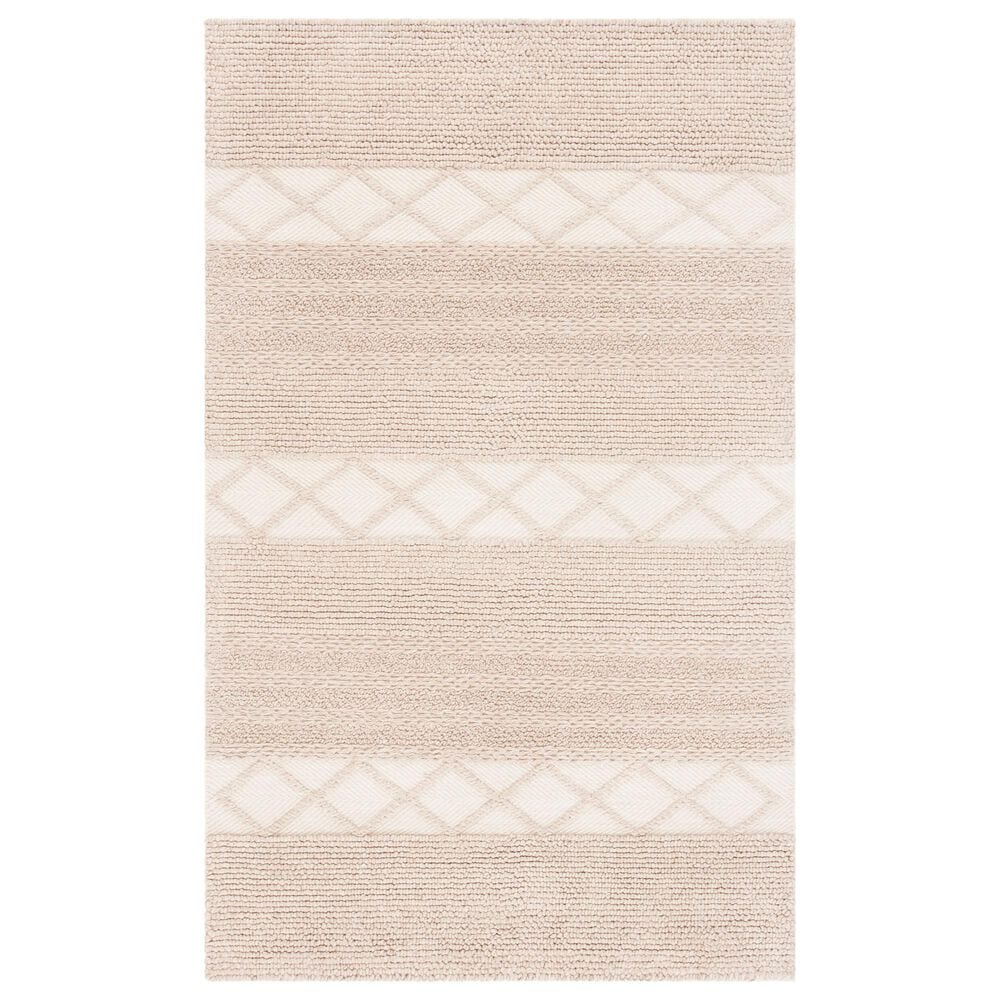 Safavieh Natura NAT217A 6" x 9" Beige Area Rug, , large