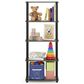 HOMLUX 5-Tier Display Rack in French Oak and Black, , large
