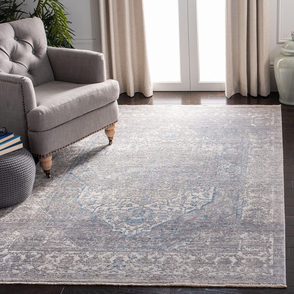 Safavieh Dream DRM401H 8&#39; x 10&#39; Grey and Blue Area Rug, , large