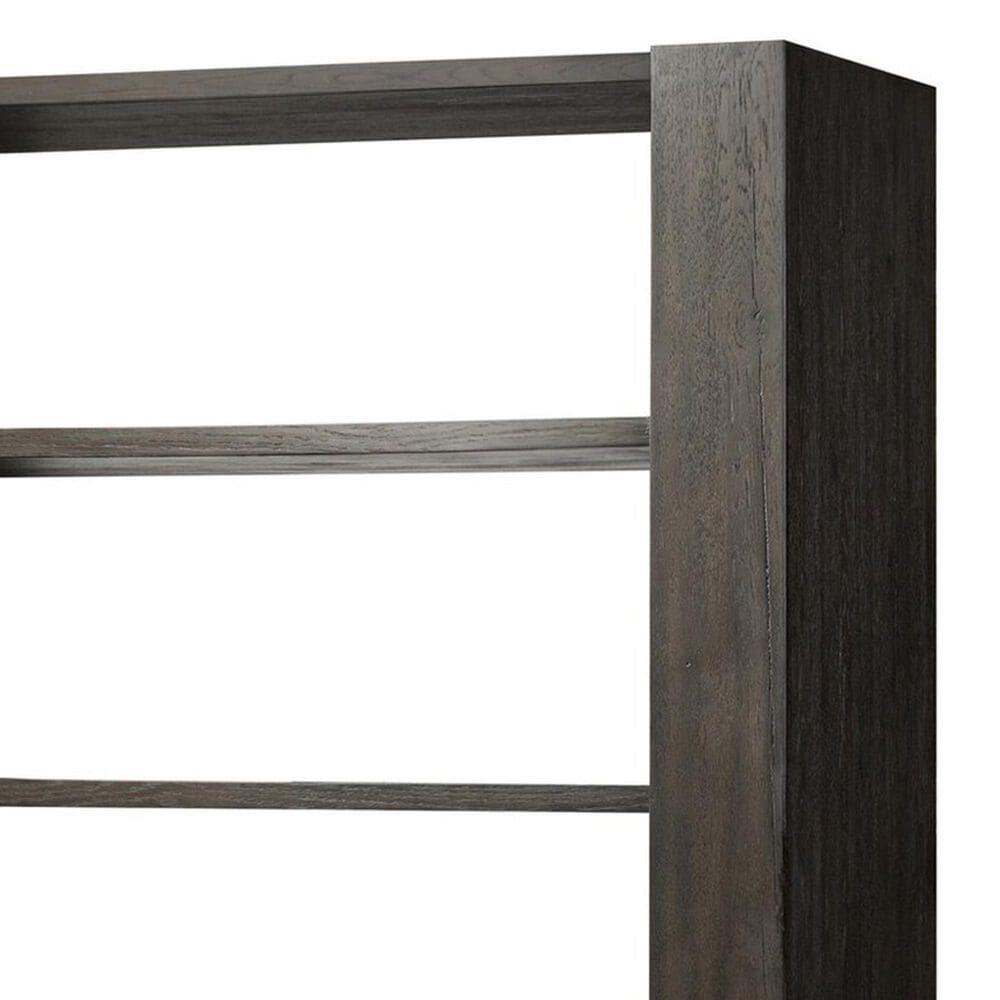 Four Hands Fisher 6-Shelf Bookcase in Smoked Black, , large