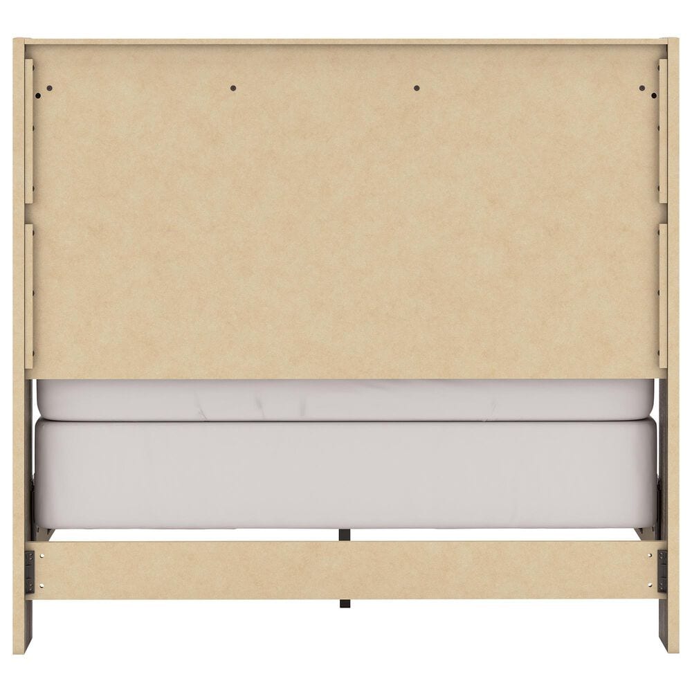Ashley Elbrim 5-Piece Full Panel Bedroom Set in Weathered Brown, , large