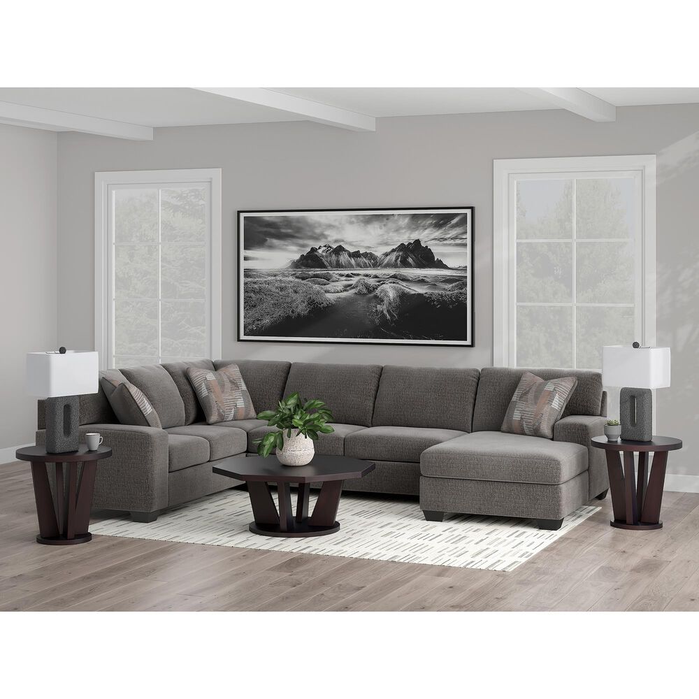 ASHLEY Seyler Lane 3-Piece Right Facing Sectional with Left-Arm Chaise in Greystone, , large