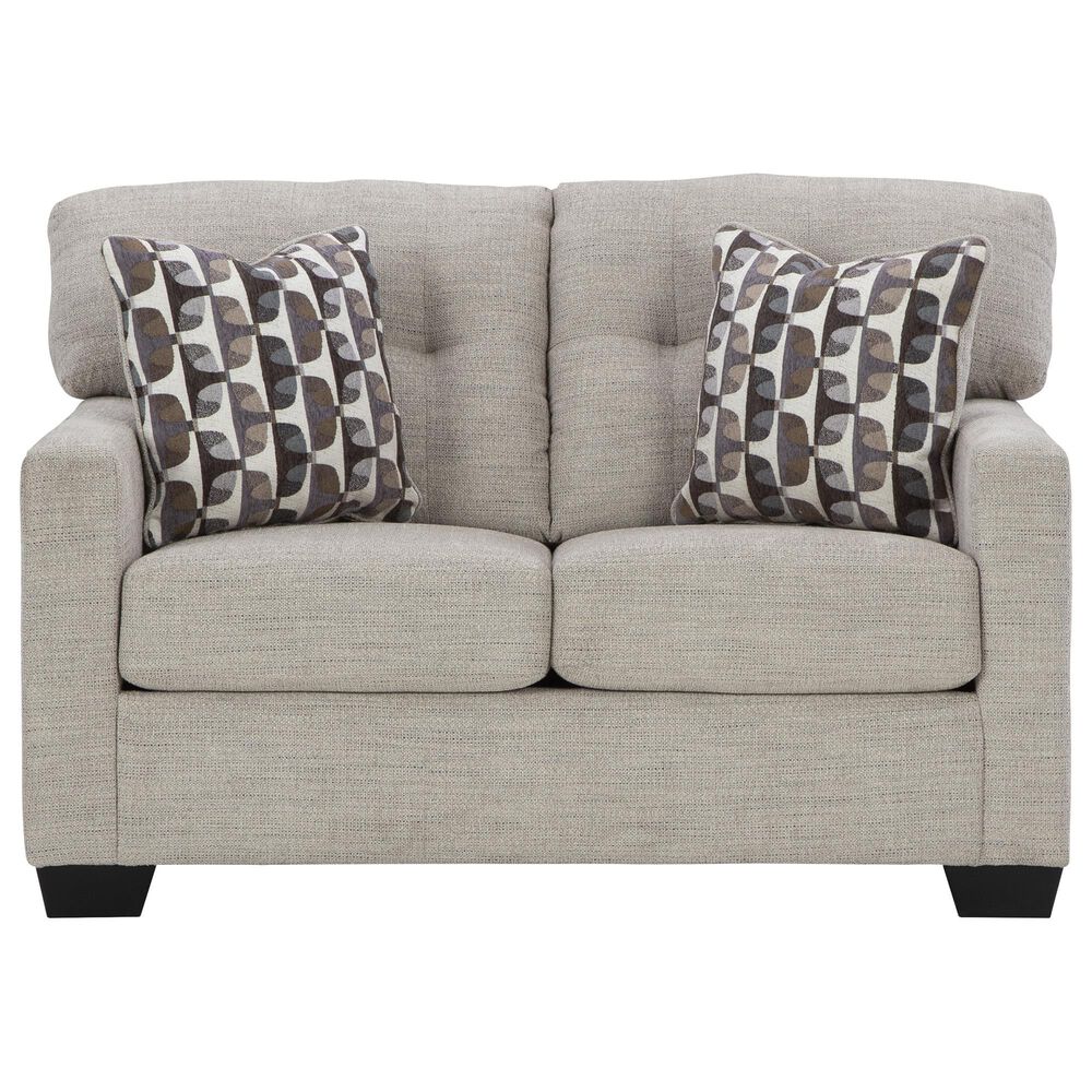 Ashley Mahoney Stationary Sofa and Loveseat Set in Pebble, , large