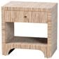 Baxton Studio Julia 1-Drawer Nightstand in Natural, , large