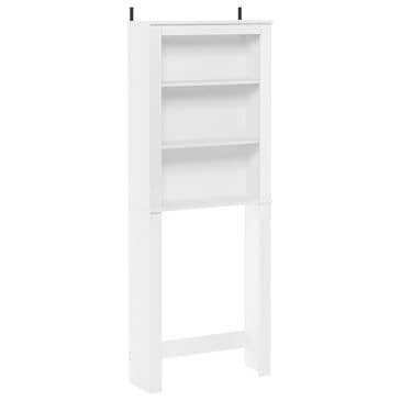 HOMLUX 63" Over the Toilet Storage Cabinet with 3 Open Shelve and Reinforced Leg in White, , large