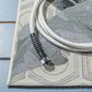 Safavieh Barbados Tropical Botanical 5"3" Square Grey and Gold Indoor/Outdoor Area Rug, , large