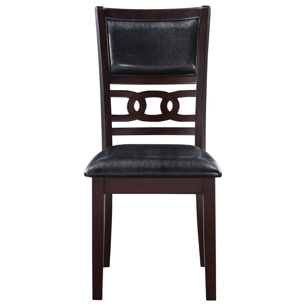 New Heritage Gia 3-Piece Round Drop Leaf Dining Set in Ebony, , large