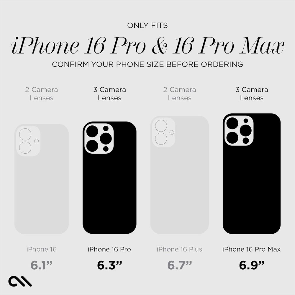 Case-Mate Aluminum Ring Lens Protector for iPhone 16 Pro / iPhone 16 Pro Max in Black, , large