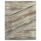 Feizy Eden Striped Ivory and Multicolor 7"9" x 10" Area Rug, , large