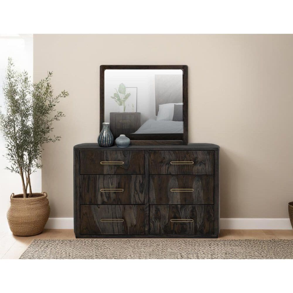 Fallridge Balam Dresser Mirror in Black, , large