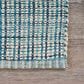 L&R Resources Bleached Naturals 5" x 7"9" Bleach, Blue and Ivory Area Rug, , large