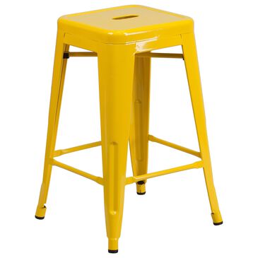 Flash Furniture 24" Counter Stool in Yellow, , large