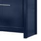 Lexora Home Lafarre 80" Double Bathroom Vanity in Navy Blue with 2 cm White Quartz Top and Rectangular Sinks, , large