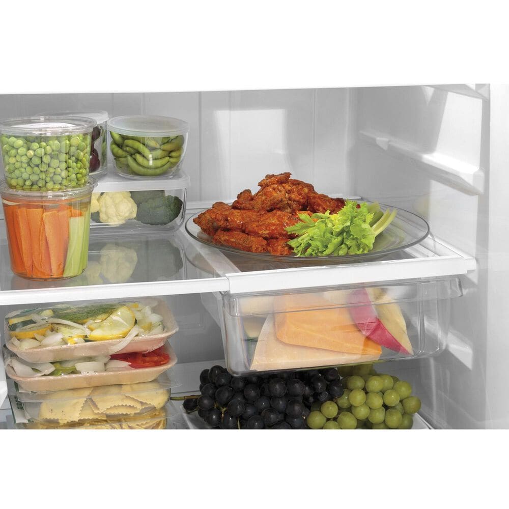 GE Appliances 21.9 Cu. Ft. Top-Freezer Refrigerator in Stainless Steel, , large