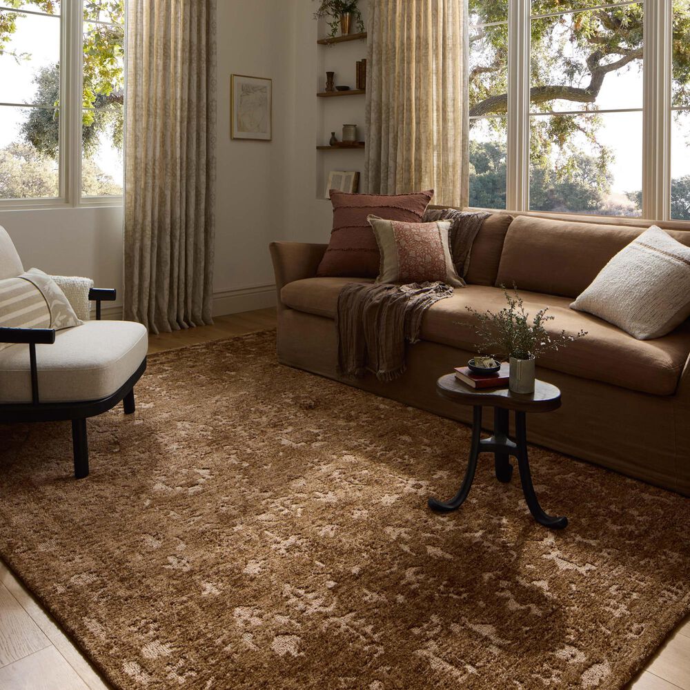 Loloi Percival Mocha and Sand 7&#39;9&quot; x 9&#39;9&quot; Area Rug, , large