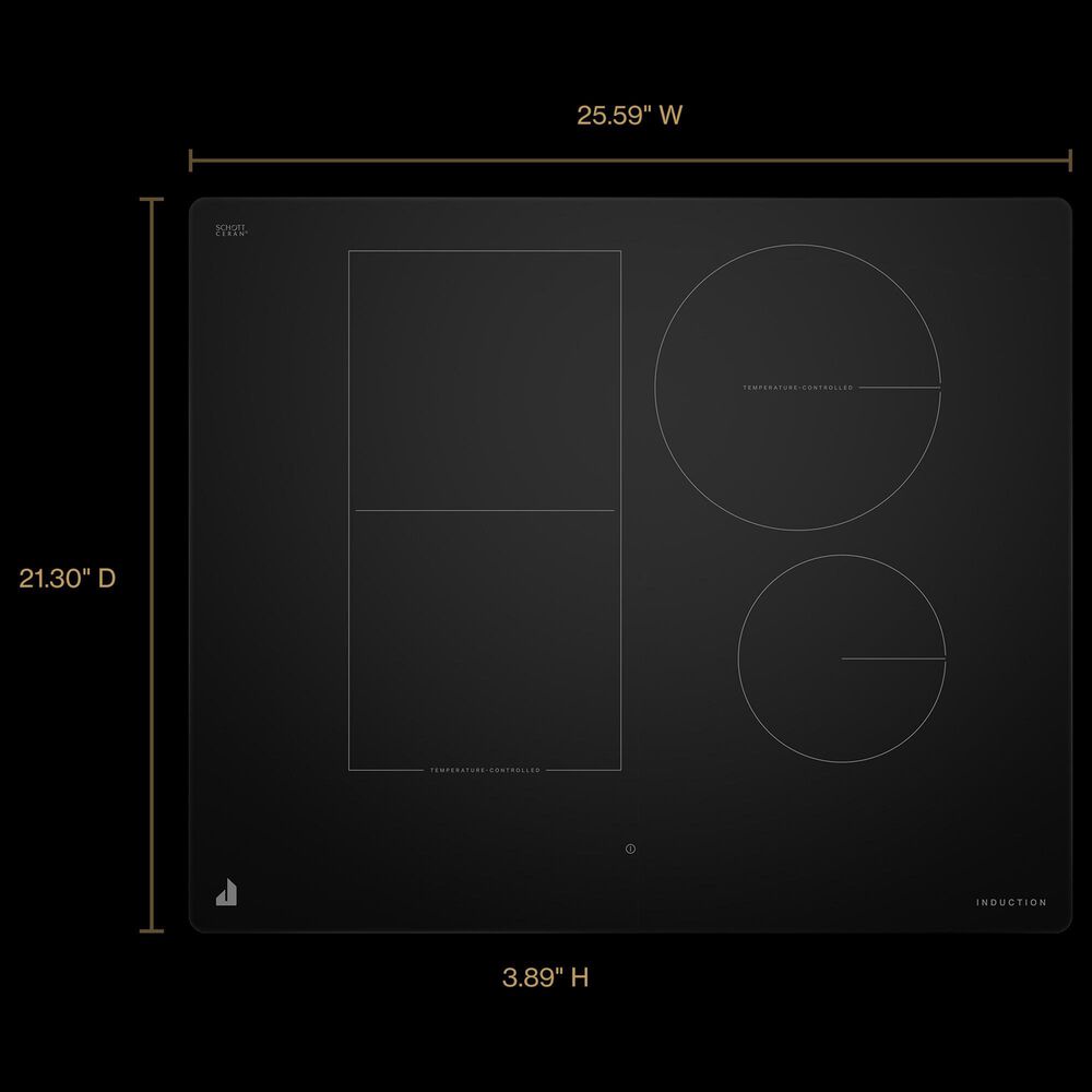 JennAir 24" Oblivion Smart Induction Cooktop in Black, , large