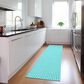 Dalyn Rug Company Hinton 2"3" x 12" Aqua Indoor/Outdoor Runner, , large