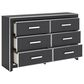 Ashley Zuraleus 6-Drawer Dresser Only in Matte Black and Chrome, , large