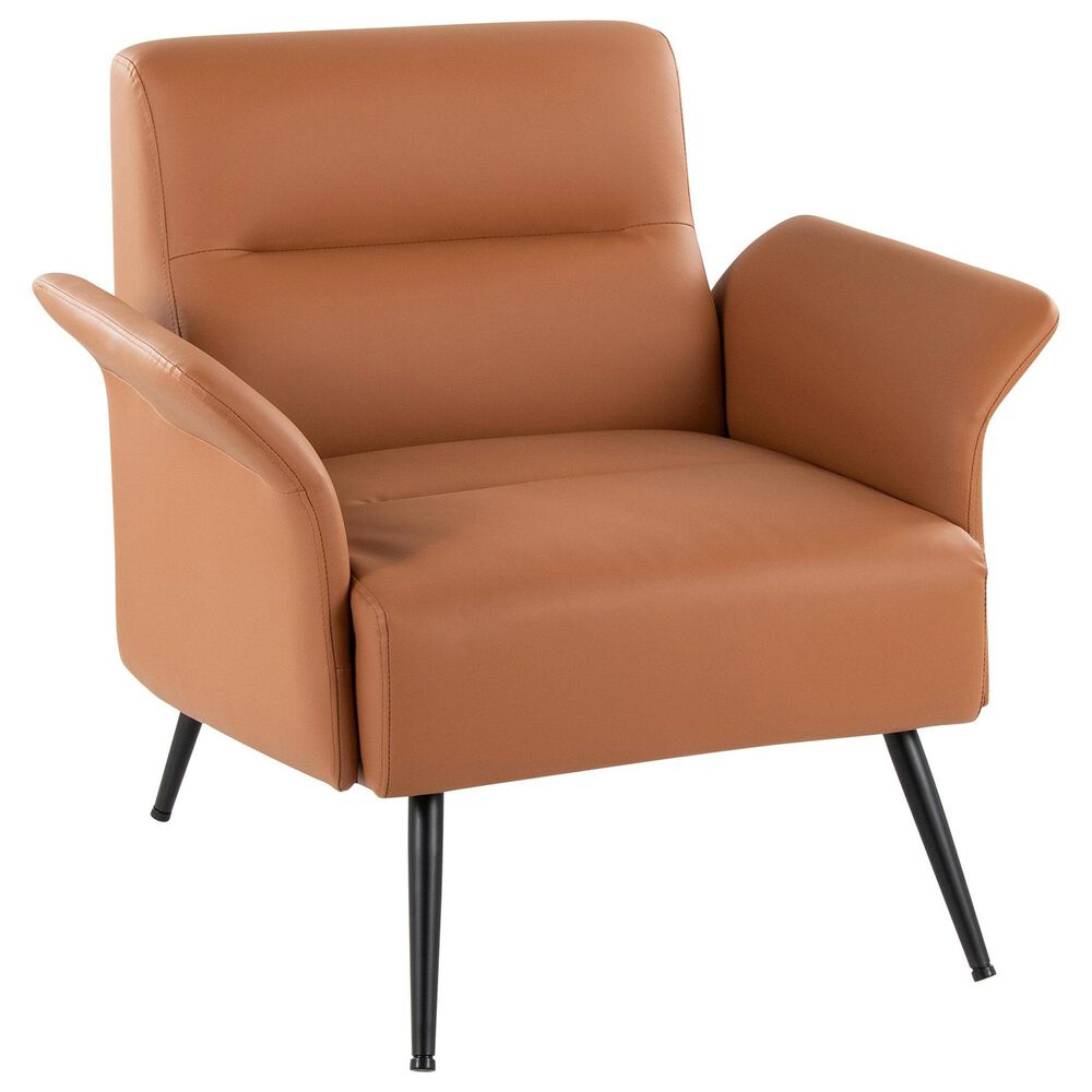 Lumisource Petal Accent Chair in Camel, , large