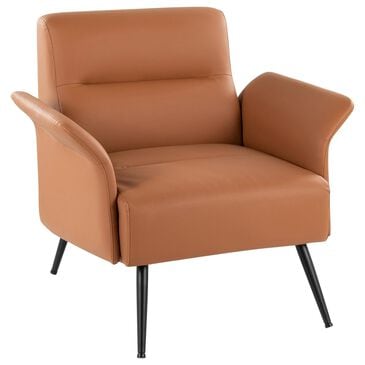 Lumisource Petal Accent Chair in Camel, , large