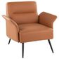 Lumisource Petal Accent Chair in Camel, , large