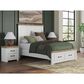 Ashley Savonport Queen Storage Panel Bed in White and Brown, , large