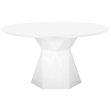 Tov Furniture Iris Dining Table in White - Table Only, , large