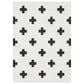 Surya Moroccan Shag MCS-2306 5"3" x 7"3" Black and White Area Rug, , large