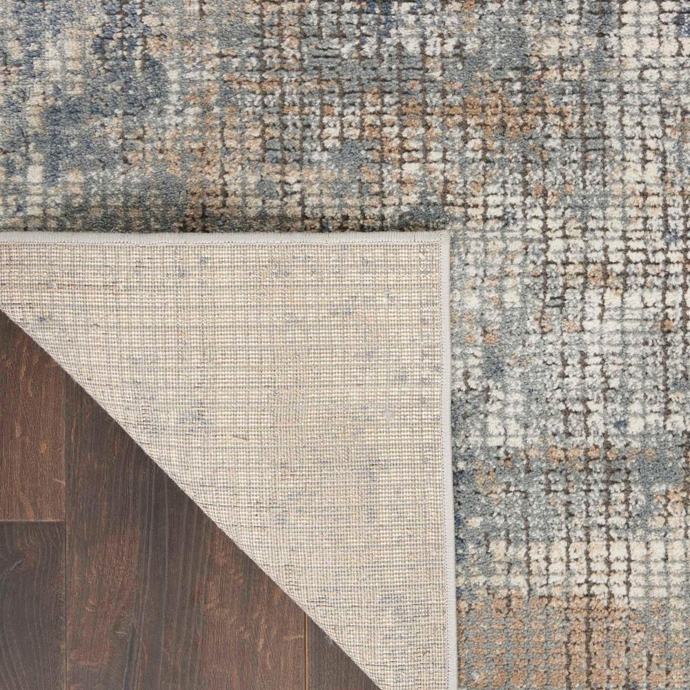 Nourison Quarry Abstract 2&#39;2&quot; x 3&#39;9&quot; Blue and Beige Area Rug, , large