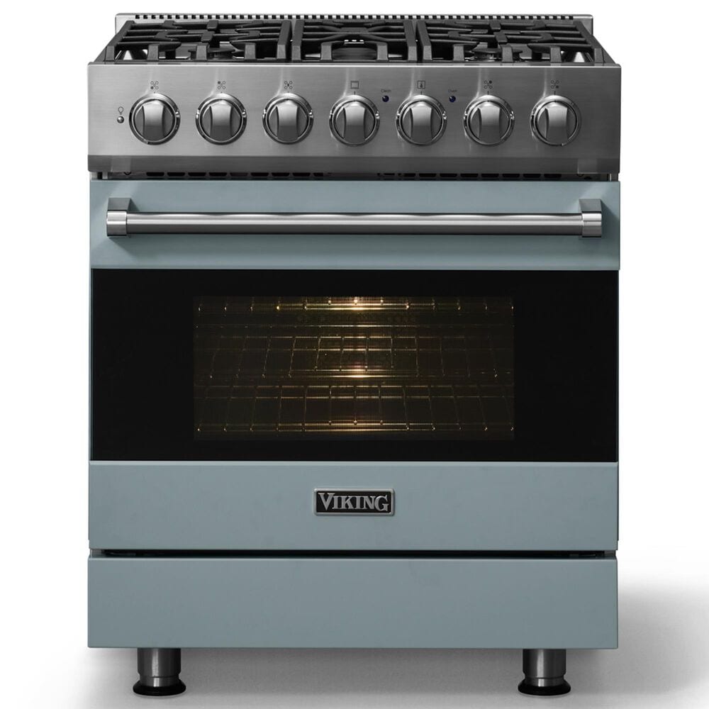 Viking Range 3 Series 30" Self-Cleaning Dual Fuel Range in November Sky, , large