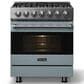 Viking Range 3 Series 30" Self-Cleaning Dual Fuel Range in November Sky, , large