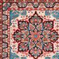 Safavieh Riviera 6"7" Square Blue and Beige Area Rug, , large