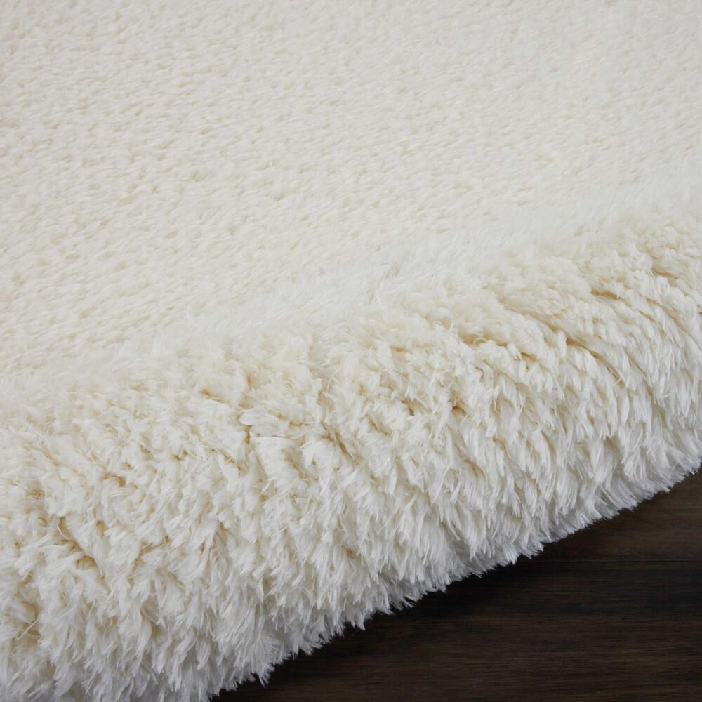 Nourison Luxe Shag LXS01 9&#39; x 12&#39; Ivory Area Rug, , large