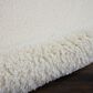Nourison Luxe Shag LXS01 9" x 12" Ivory Area Rug, , large
