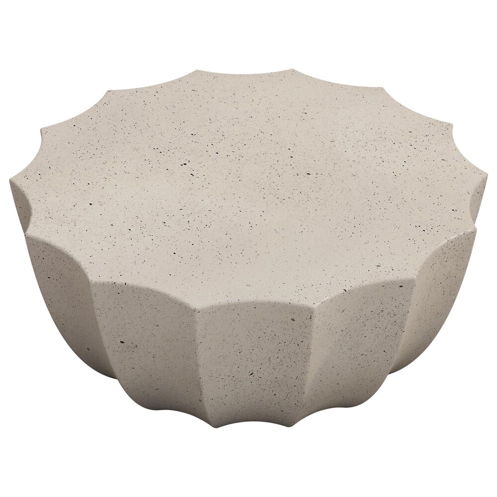 Hearth and Haven Outdoor Waterproof Coffee Table in White, , large