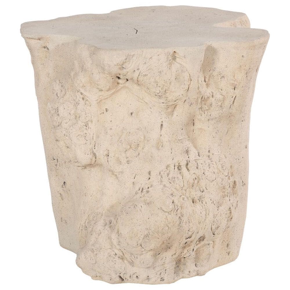 TimberHaus Log Patio Side Table in Roman Stone, , large