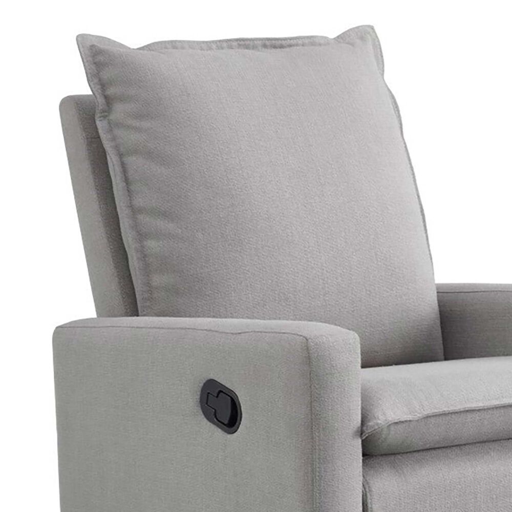 M Design Village Uptown Swivel Push Back Rocker Recliner in Gray, , large