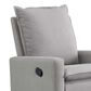 M Design Village Uptown Swivel Push Back Rocker Recliner in Gray, , large
