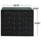 Maple and Jade 5-Drawer Room Chest with Stud and Buckle Detail in Black, , large