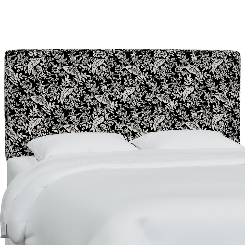 Rifle Paper Co Crafted by Cloth & Company Elly Twin Headboard in Canopy Black/Cream, , large