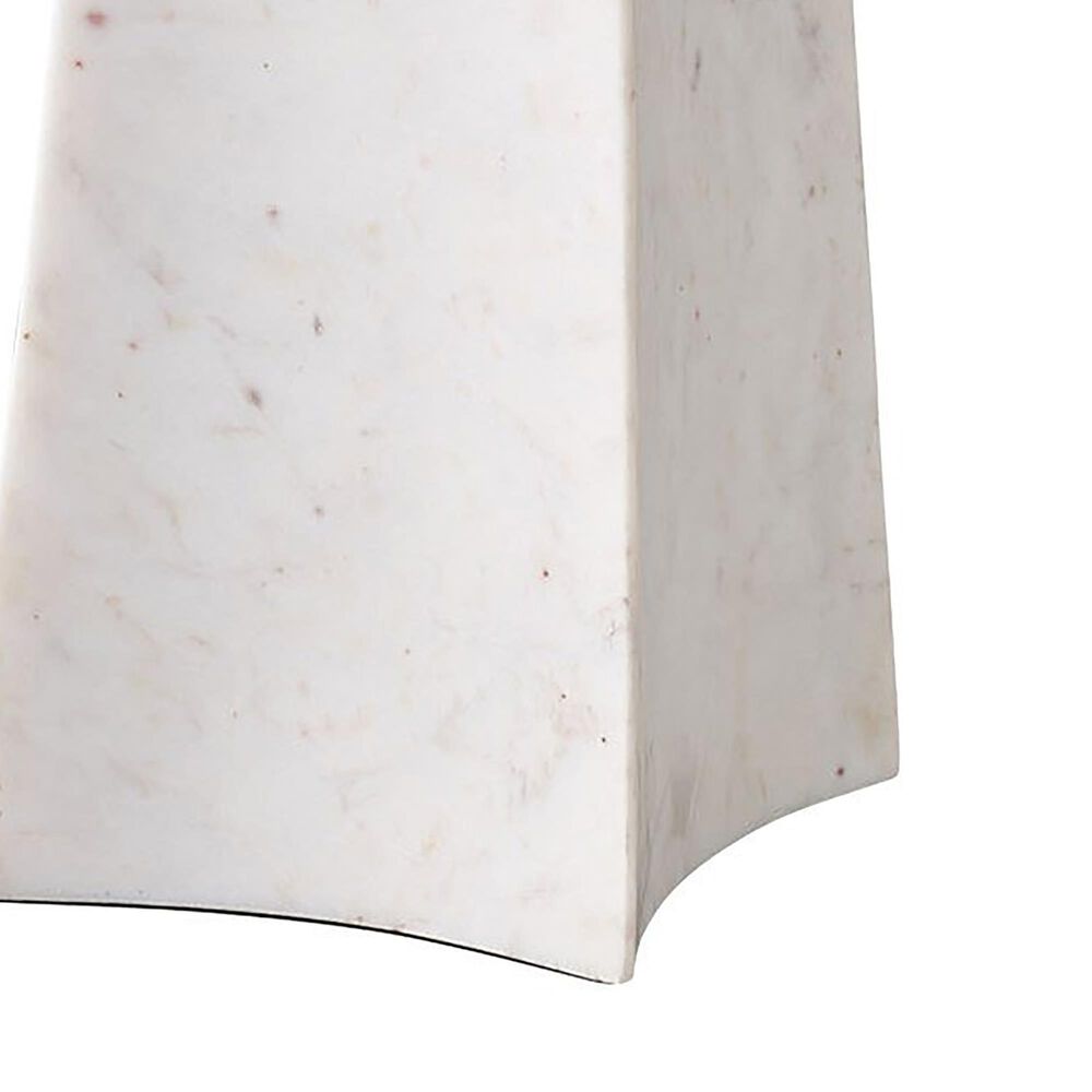 Furniture Worldwide Figuration Side Table in White and Gray, , large