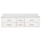 Lexora Home Castor 72" Double Bathroom Vanity in White with 2 cm White Quartz Top and Rectangular Sinks, , large