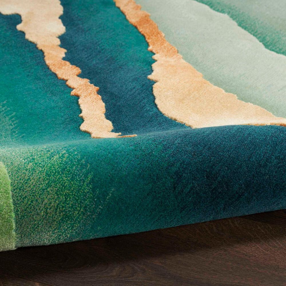 Nourison Prismatic Emerald 2&#39; x 3&#39; Area Rug, , large