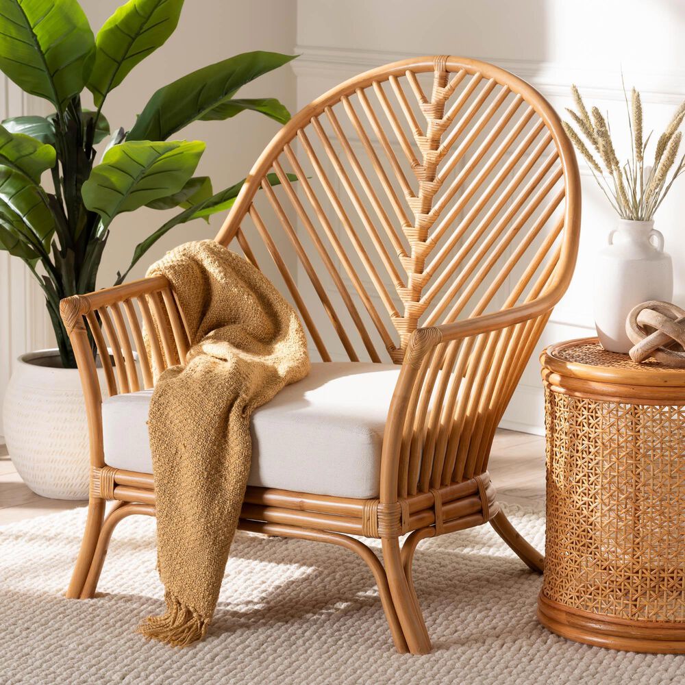 Baxton Studio Lisabon Arm Chair in Neutral, , large