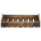 Maple and Jade Farmhouse Wood Slat Tray in Brown (Set of 3), , large